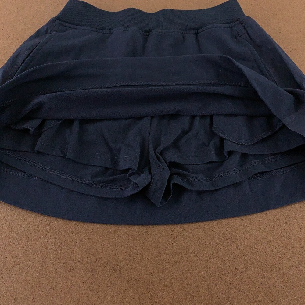 Sundays Women's Size Small Navy French Terry Pull On Pocketed Becca Skirt NWT - Picture 4 of 11